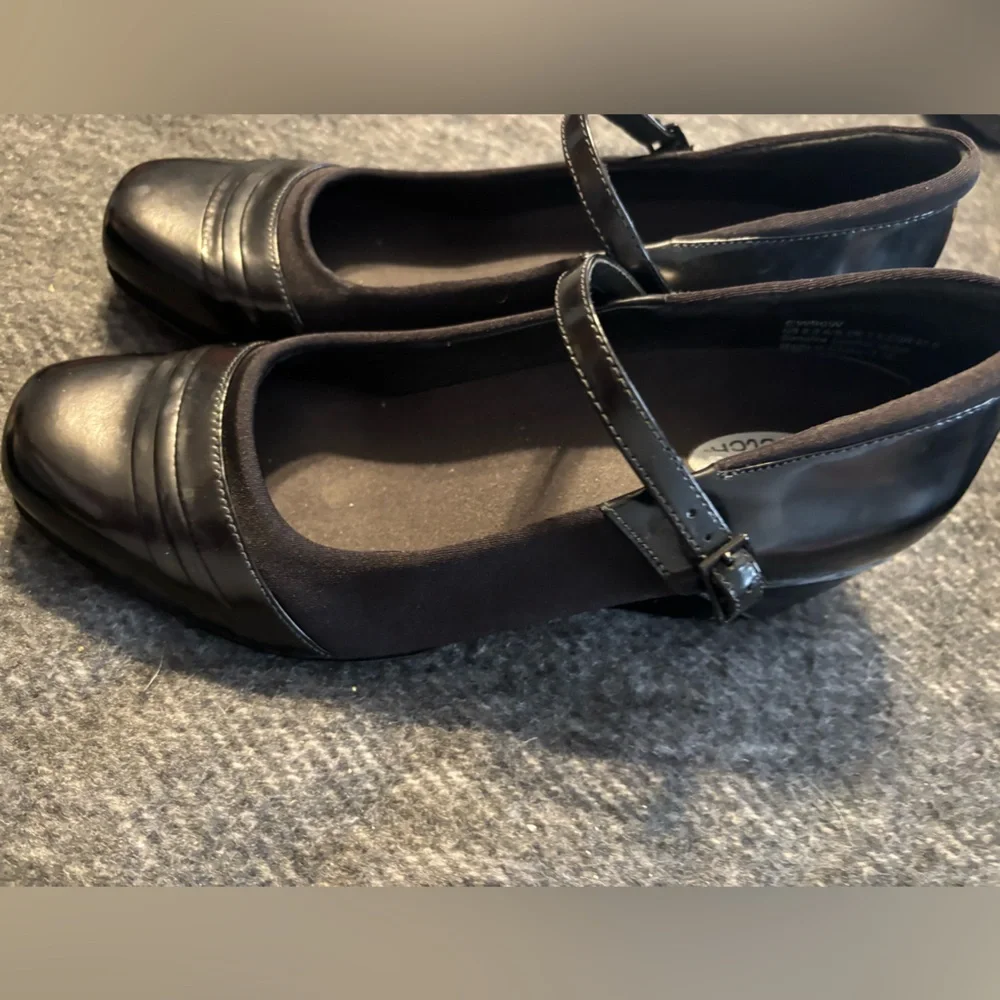 Aetrex Mary Janes Women’s Black Leather Casual Comfort Shoes Size 9